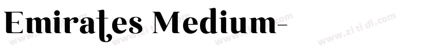 Emirates Medium字体转换